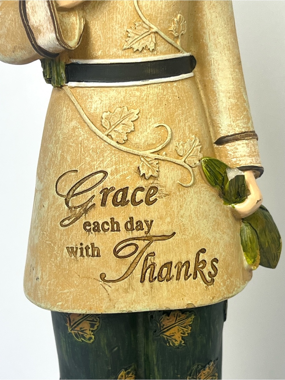 Pilgrim & Harvest Figurine Thanksgiving Decor Set of 2 Hobby Lobby Vintage Decor - Picture 3 of 13